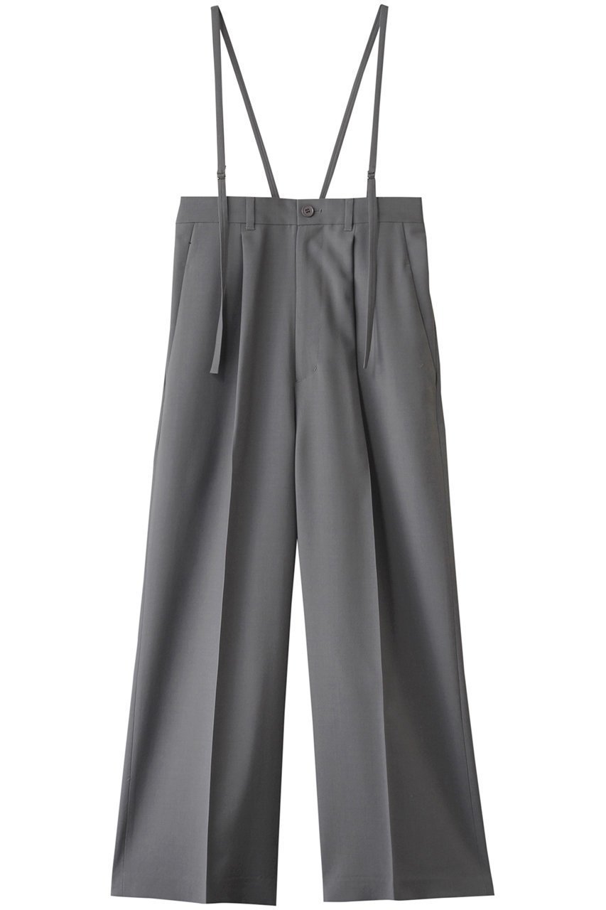 【ウィムガゼット/Whim Gazette】の【GEMINI】サスペンダーパンツ インテリア・キッズ・メンズ・レディースファッション・服の通販 founy(ファニー) 　ファッション　Fashion　レディースファッション　Fashion for Women　パンツ　Pants & Trousers　クラシック　Classic, Timeless Style　サスペンダー　Suspenders, Braces　シンプル　Simple, Minimal　スラックス　Slacks, Dress Pants　メンズ　Men's, Menswear　ロング　Long, Long-Length　グレー|ID: prp329100004286076 ipo3291000000036100055