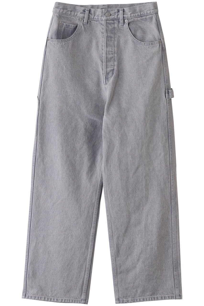 【ウィムガゼット/Whim Gazette】の【GEMINI】ペインターデニムパンツ インテリア・キッズ・メンズ・レディースファッション・服の通販 founy(ファニー) 　ファッション　Fashion　レディースファッション　Fashion for Women　パンツ　Pants & Trousers　デニムパンツ・ジーンズ・美脚デニム　Denim Jeans & Pants　ケミカル　Chemical, Chemical Wash　ストレート　Straight, Straight Cut　ストーン　Stone, Gem-Like　デニム　Denim, Jeans Material　ライトグレー|ID: prp329100004286080 ipo3291000000035830702