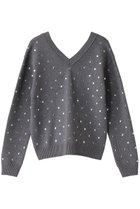 【ウィムガゼット/Whim Gazette】の【GEMINI】2wayメタルニットプルオーバー 人気、トレンドファッション・服の通販 founy(ファニー) ファッション Fashion レディースファッション Fashion for Women トップス・カットソー Cut & Sew Tops ニット Knit Tops & Sweaters カジュアルプルオーバー・ニットトップス Pullovers & Knit Tops / Casual Pullovers カーディガン Cardigan, Knitwear ドット Polka Dot, Dot Pattern フィット Fit, Slim Fit thumbnail グレー|ID: prp329100004286081 ipo3291000000036798217