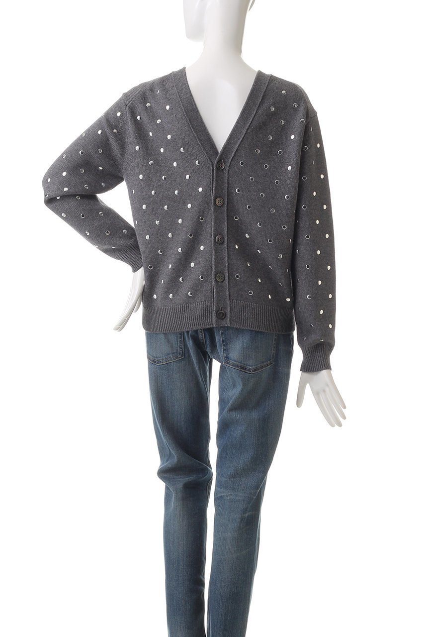 【ウィムガゼット/Whim Gazette】の【GEMINI】2wayメタルニットプルオーバー 人気、トレンドファッション・服の通販 founy(ファニー) 　ファッション　Fashion　レディースファッション　Fashion for Women　トップス・カットソー　Cut & Sew Tops　ニット　Knit Tops & Sweaters　カジュアルプルオーバー・ニットトップス　Pullovers & Knit Tops / Casual Pullovers　カーディガン　Cardigan, Knitwear　ドット　Polka Dot, Dot Pattern　フィット　Fit, Slim Fit　other-4|ID: prp329100004286081 ipo3291000000036798222