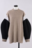 【ナゴンスタンス/nagonstans】のKnit ×Woven P.O/プルオーバー 人気、トレンドファッション・服の通販 founy(ファニー) ファッション Fashion レディースファッション WOMEN トップス・カットソー Tops/Tshirt ニット Knit Tops プルオーバー Pullover ドッキング Docking ミックス Mix 再入荷 Restock/Back In Stock/Re Arrival |ID:prp329100004286096