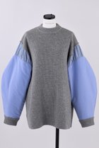 【ナゴンスタンス/nagonstans】のKnit ×Woven P.O/プルオーバー 人気、トレンドファッション・服の通販 founy(ファニー) ファッション Fashion レディースファッション Fashion for Women トップス・カットソー Cut & Sew Tops ニット Knit Tops & Sweaters カジュアルプルオーバー・ニットトップス Pullovers & Knit Tops / Casual Pullovers ドッキング Docking, Mixed Material ミックス Mix, Mixed Style thumbnail Wolf|ID: prp329100004286096 ipo3291000000036062676