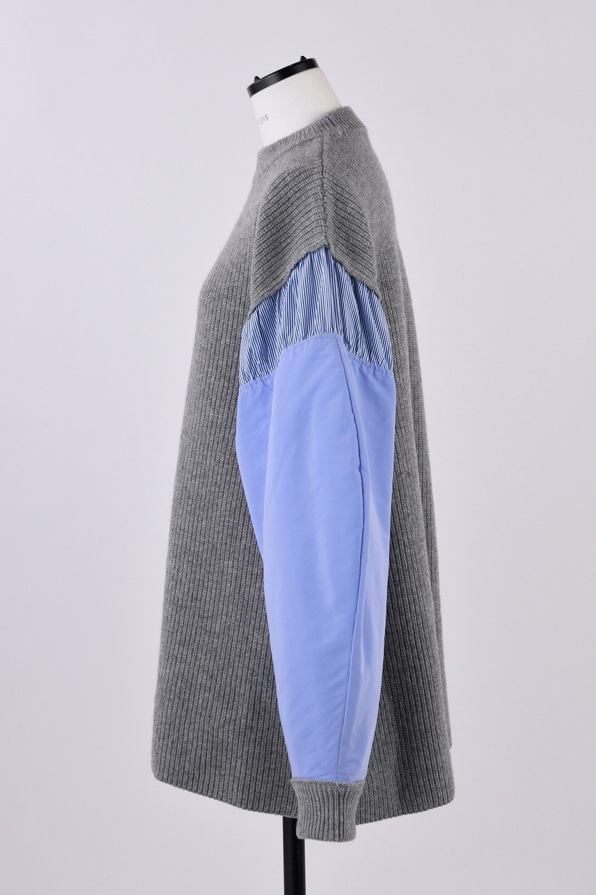 【ナゴンスタンス/nagonstans】のKnit ×Woven P.O/プルオーバー 人気、トレンドファッション・服の通販 founy(ファニー) ファッション Fashion レディースファッション Fashion for Women トップス・カットソー Cut & Sew Tops ニット Knit Tops & Sweaters カジュアルプルオーバー・ニットトップス Pullovers & Knit Tops / Casual Pullovers ドッキング Docking, Mixed Material ミックス Mix, Mixed Style other-2|ID: prp329100004286096 ipo3291000000036062677