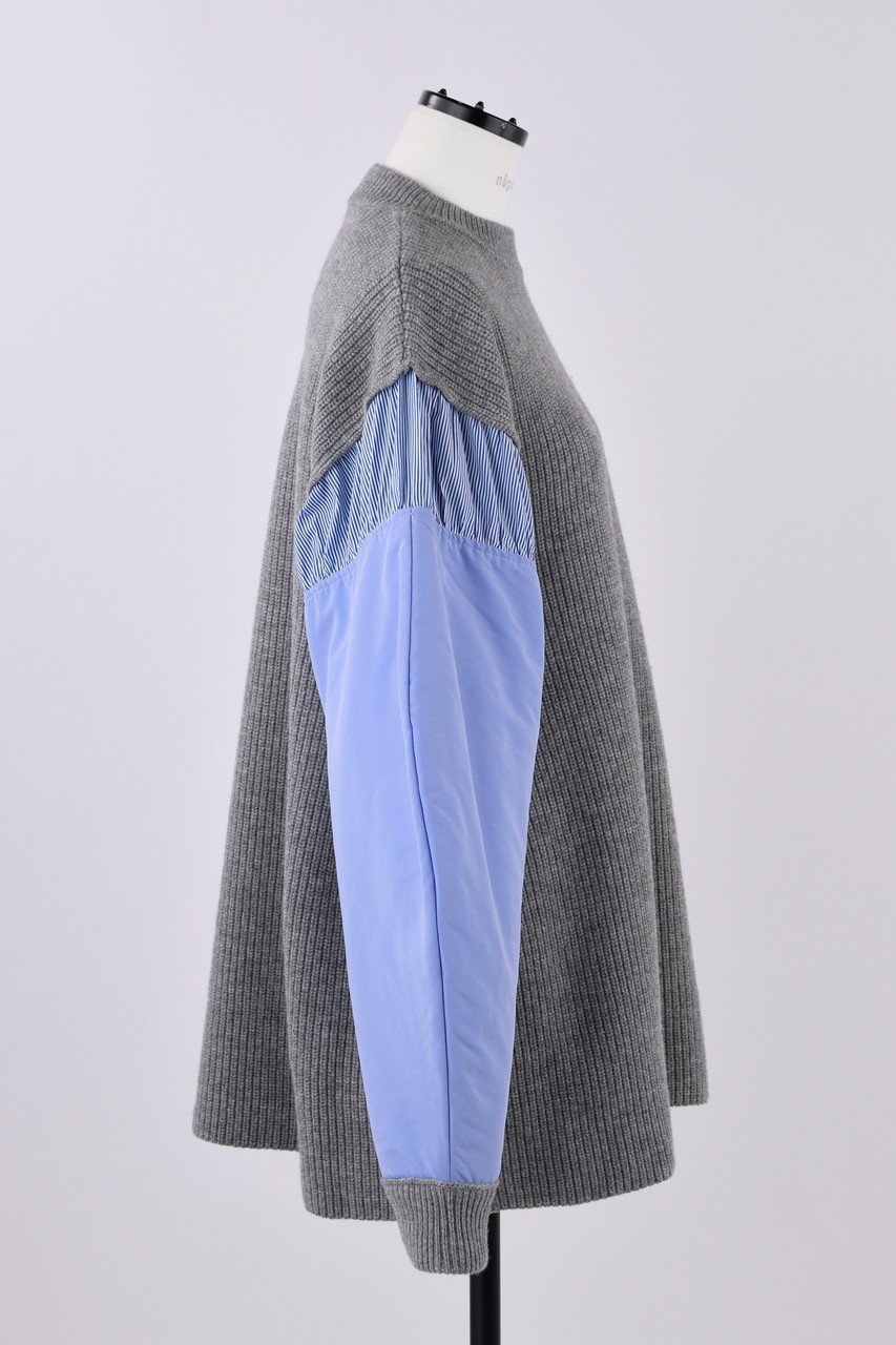 【ナゴンスタンス/nagonstans】のKnit ×Woven P.O/プルオーバー 人気、トレンドファッション・服の通販 founy(ファニー) ファッション Fashion レディースファッション Fashion for Women トップス・カットソー Cut & Sew Tops ニット Knit Tops & Sweaters カジュアルプルオーバー・ニットトップス Pullovers & Knit Tops / Casual Pullovers ドッキング Docking, Mixed Material ミックス Mix, Mixed Style other-4|ID: prp329100004286096 ipo3291000000036062679