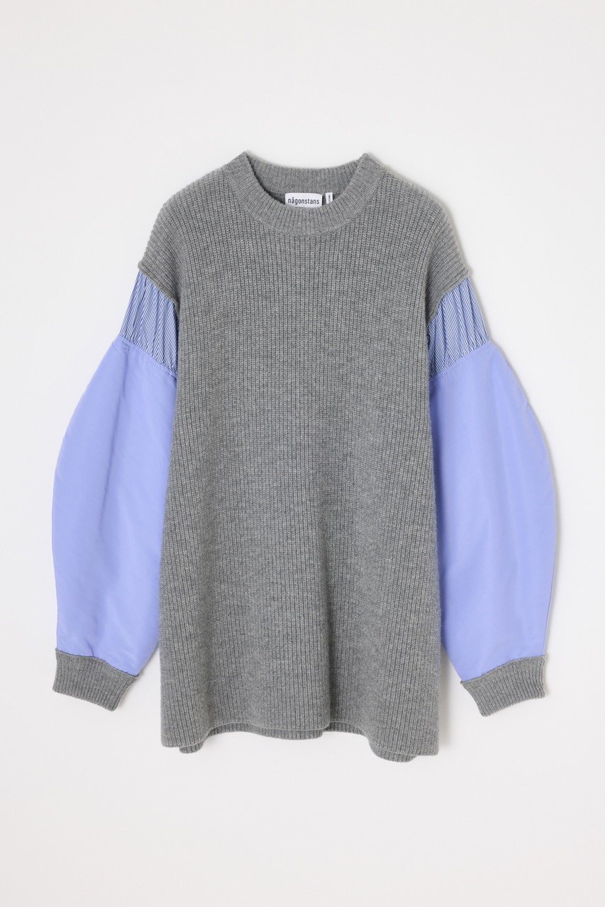 【ナゴンスタンス/nagonstans】のKnit ×Woven P.O/プルオーバー 人気、トレンドファッション・服の通販 founy(ファニー) ファッション Fashion レディースファッション Fashion for Women トップス・カットソー Cut & Sew Tops ニット Knit Tops & Sweaters カジュアルプルオーバー・ニットトップス Pullovers & Knit Tops / Casual Pullovers ドッキング Docking, Mixed Material ミックス Mix, Mixed Style other-5|ID: prp329100004286096 ipo3291000000036062680