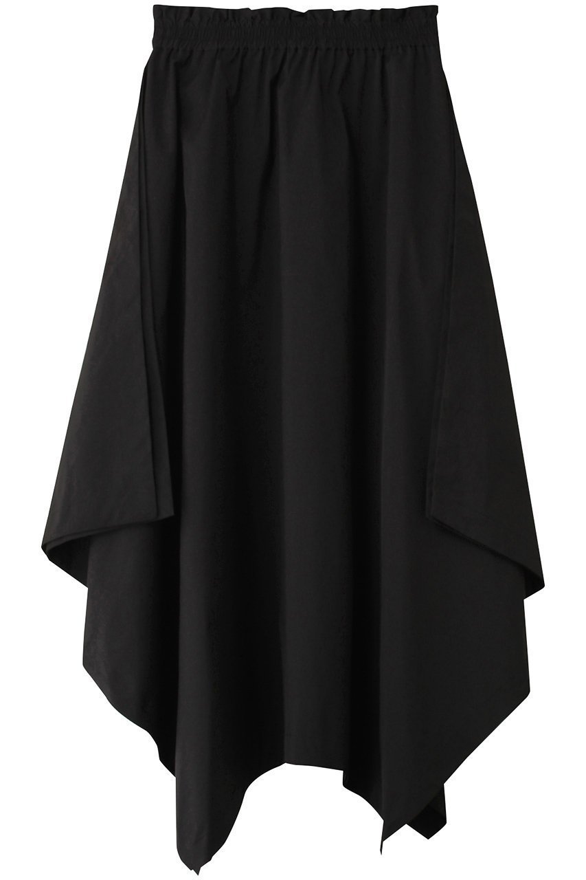 【ランバン オン ブルー/LANVIN en Bleu】のスクエアヘムタフタスカート インテリア・キッズ・メンズ・レディースファッション・服の通販 founy(ファニー) 　ファッション　Fashion　レディースファッション　Fashion for Women　スカート　Skirts　ロングスカート　Long Skirts / Maxi & Midi Skirts　エレガント 上品　Elegant　タフタ　Taffeta, Structured Fabric　ロング　Long, Long-Length　ブラック|ID: prp329100004286101 ipo3291000000035693961