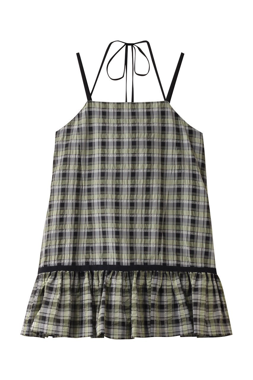 【メゾンスペシャル/MAISON SPECIAL】のNarrow Strap Tunic/ナローストラップチュニック インテリア・キッズ・メンズ・レディースファッション・服の通販 founy(ファニー) 　ファッション　Fashion　レディースファッション　Fashion for Women　ワンピース　Dresses　チュニック　Tunic Tops & Dresses　サッカー　Seersucker, Summer Fabric　スウェット / スエット　Sweatshirt, Sweatwear　タフタ　Taffeta, Structured Fabric　タンク　Tank Top, Sleeveless Top　チュニック　Tunic, Long Top　おすすめ　Recommended / Our Picks　夏　Summer　GRN(グリーン)|ID: prp329100004290052 ipo3291000000032880065