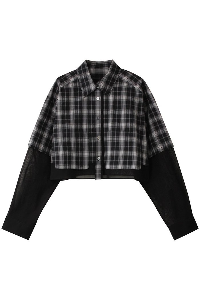 【メゾンスペシャル/MAISON SPECIAL】のLayered Sheer Fabric Short Length Shirt/シアーレイヤードショートシャツ インテリア・キッズ・メンズ・レディースファッション・服の通販 founy(ファニー) https://founy.com/ ファッション Fashion レディースファッション Fashion for Women トップス・カットソー Cut & Sew Tops シャツ・ブラウス・オフィスカジュアル Elegant Blouses & Button-Ups オーガンジー Organza Fabric シアー Sheer, See-Through ショート Short, Short Length ストライプ Stripe, Striped Pattern スリーブ Sleeve, Long Sleeve / Short Sleeve バランス Balance, Style Balance ブロード Broadcloth, Fine Cotton ボトム Bottoms, Lower Wear ポケット Pocket, Pocket Detail リラックス Relax, Relaxed Fit ロング Long, Long-Length ワイド Wide, Wide Fit エレガント 上品 Elegant |ID: prp329100004290053 ipo3291000000035063248