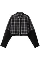 【メゾンスペシャル/MAISON SPECIAL】のLayered Sheer Fabric Short Length Shirt/シアーレイヤードショートシャツ BLK(ブラック)|ID: prp329100004290053 ipo3291000000035063249