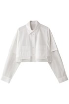【メゾンスペシャル/MAISON SPECIAL】のLayered Sheer Fabric Short Length Shirt/シアーレイヤードショートシャツ WHT(ホワイト)|ID: prp329100004290053 ipo3291000000035063252