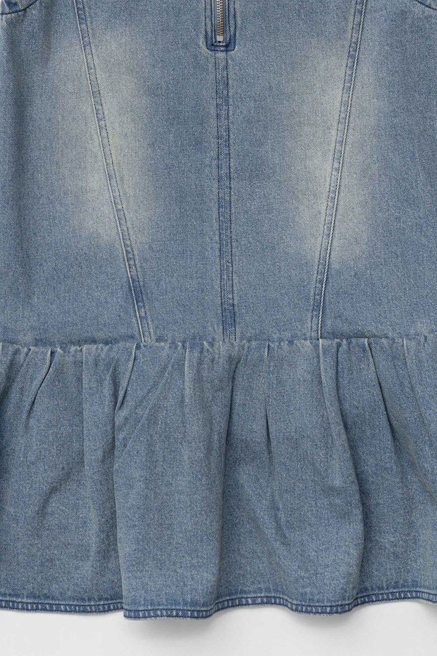 【メゾンスペシャル/MAISON SPECIAL】のDenim Mini Dress/デニムミニワンピース 人気、トレンドファッション・服の通販 founy(ファニー) 　ファッション　Fashion　レディースファッション　Fashion for Women　ワンピース　Dresses　フォーマル・パーティードレス・結婚式用ドレス　Elegant & Casual Dresses　チュニック　Tunic Tops & Dresses　インナー　Innerwear　キャミソール　Camisole, Spaghetti Strap Top　チュニック　Tunic, Long Top　デニム　Denim, Jeans Material　フレア　Flare, Flared　ボトム　Bottoms, Lower Wear　リボン　Ribbon, Bow　ロング　Long, Long-Length　other-8|ID: prp329100004290055 ipo3291000000032809284