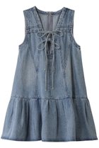 【メゾンスペシャル/MAISON SPECIAL】のDenim Mini Dress/デニムミニワンピース 人気、トレンドファッション・服の通販 founy(ファニー) ファッション Fashion レディースファッション Fashion for Women ワンピース Dresses フォーマル・パーティードレス・結婚式用ドレス Elegant & Casual Dresses チュニック Tunic Tops & Dresses インナー Innerwear キャミソール Camisole, Spaghetti Strap Top チュニック Tunic, Long Top デニム Denim, Jeans Material フレア Flare, Flared ボトム Bottoms, Lower Wear リボン Ribbon, Bow ロング Long, Long-Length thumbnail BLU(ブルー)|ID: prp329100004290055 ipo3291000000035062159