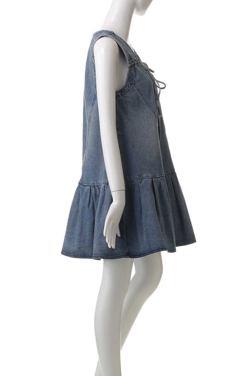 【メゾンスペシャル/MAISON SPECIAL】のDenim Mini Dress/デニムミニワンピース 人気、トレンドファッション・服の通販 founy(ファニー) 　ファッション　Fashion　レディースファッション　Fashion for Women　ワンピース　Dresses　フォーマル・パーティードレス・結婚式用ドレス　Elegant & Casual Dresses　チュニック　Tunic Tops & Dresses　インナー　Innerwear　キャミソール　Camisole, Spaghetti Strap Top　チュニック　Tunic, Long Top　デニム　Denim, Jeans Material　フレア　Flare, Flared　ボトム　Bottoms, Lower Wear　リボン　Ribbon, Bow　ロング　Long, Long-Length　other-3|ID: prp329100004290055 ipo3291000000035062161
