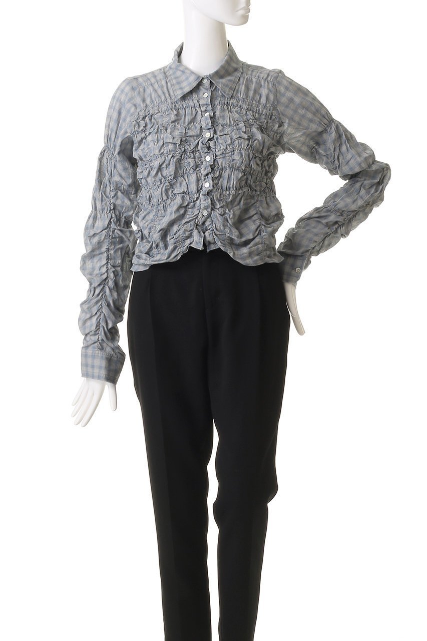 【メゾンスペシャル/MAISON SPECIAL】のShirring Bustier Shirt/シャーリングビスチェシャツ 人気、トレンドファッション・服の通販 founy(ファニー) 　ファッション　Fashion　レディースファッション　Fashion for Women　トップス・カットソー　Cut & Sew Tops　シャツ・ブラウス・オフィスカジュアル　Elegant Blouses & Button-Ups　ビスチェ　Bustiers & Corset Tops / Layered Bustier Style　春　Spring　カーゴパンツ　Cargo Pants, Utility Pants　ギャザー　Gathered, Ruffled　シャーリング　Shirring, Ruched　スリーブ　Sleeve, Long Sleeve / Short Sleeve　チェック　Check, Plaid, Tartan　トレンド　Trend, Trending Now　ロング　Long, Long-Length　おすすめ　Recommended / Our Picks　夏　Summer　other-2|ID: prp329100004290056 ipo3291000000032868149