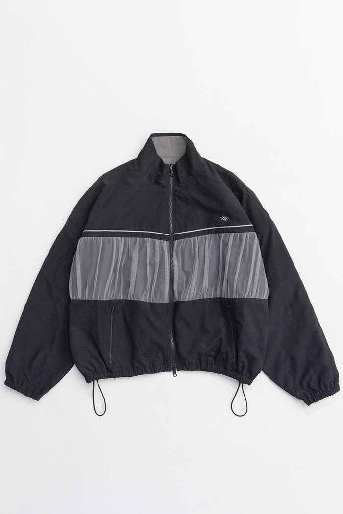 【メゾンスペシャル/MAISON SPECIAL】のReversible Tulle Docking Track Jacket/リバーシブルチュールドッキングトラックジャケット インテリア・キッズ・メンズ・レディースファッション・服の通販 founy(ファニー) https://founy.com/ ファッション Fashion レディースファッション WOMEN アウター Coat Outerwear ジャケット Jackets 春 Spring ジャケット Jacket チュール Tulle デニム Denim トレンド Trend ドッキング Docking ベロア Velor ワッシャー Washer A/W・秋冬 Aw・Autumn/Winter・Fw・Fall-Winter S/S・春夏 Ss・Spring/Summer 夏 Summer エレガント 上品 Elegant 2025年 2025 |ID: prp329100004290057 ipo3291000000029770733