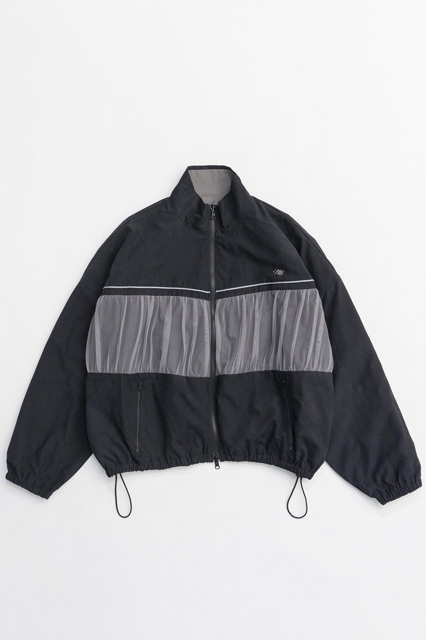 【メゾンスペシャル/MAISON SPECIAL】のReversible Tulle Docking Track Jacket/リバーシブルチュールドッキングトラックジャケット 人気、トレンドファッション・服の通販 founy(ファニー) 　ファッション　Fashion　レディースファッション　WOMEN　アウター　Coat Outerwear　ジャケット　Jackets　春　Spring　ジャケット　Jacket　チュール　Tulle　デニム　Denim　トレンド　Trend　ドッキング　Docking　ベロア　Velor　ワッシャー　Washer　A/W・秋冬　Aw・Autumn/Winter・Fw・Fall-Winter　S/S・春夏　Ss・Spring/Summer　夏　Summer　エレガント 上品　Elegant　2025年　2025　 other-1|ID: prp329100004290057 ipo3291000000029770733