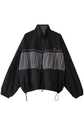 【メゾンスペシャル/MAISON SPECIAL】 Reversible Tulle Docking Track Jacket/リバーシブルチュールドッキングトラックジャケット人気、トレンドファッション・服の通販 founy(ファニー) ファッション Fashion レディースファッション Fashion for Women アウター Coat / Outerwear Collection レディースジャケット・軽アウター Jackets ジャケット Jacket, Outerwear チュール Tulip, Tulip Motif デニム Denim, Jeans Material トレンド Trend, Trending Now ドッキング Docking, Mixed Material ベロア Velour, Soft Velvet ワッシャー Washer, Crinkled Finish エレガント 上品 Elegant |ID:prp329100004290057