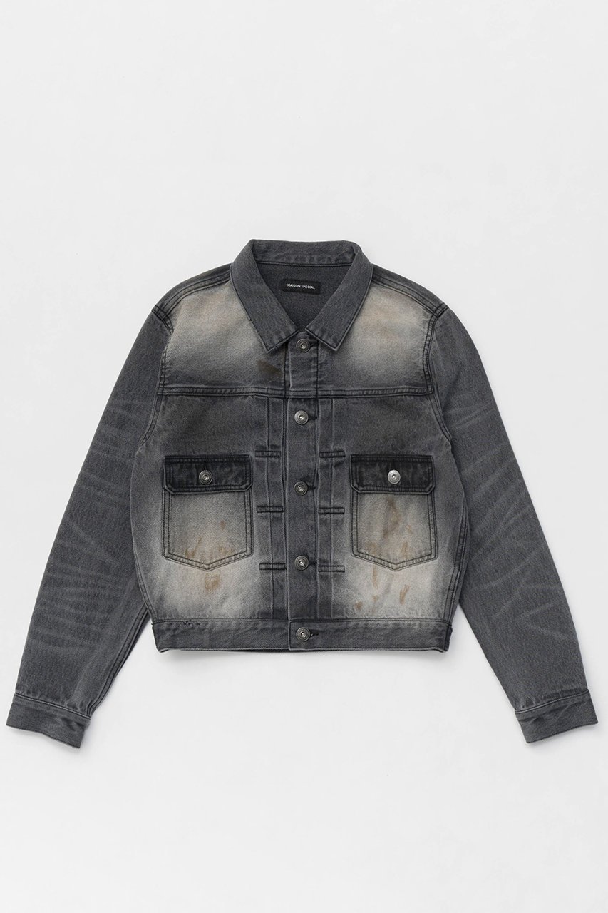 【メゾンスペシャル/MAISON SPECIAL】のMud Draw Ring Die Denim Jacket/マッドダイリングデニムジャケット インテリア・キッズ・メンズ・レディースファッション・服の通販 founy(ファニー) 　ファッション　Fashion　レディースファッション　WOMEN　アウター　Coat Outerwear　ジャケット　Jackets　デニムジャケット　Denim Jackets　インナー　Inner　ヴィンテージ　Vintage　春　Spring　シンプル　Simple　ジャケット　Jacket　スタイリッシュ　Stylish　セットアップ　Set Up　デニム　Denim　フィット　Fit　フロント　Front　ポケット　Pocket　ロング　Long　冬　Winter　A/W・秋冬　Aw・Autumn/Winter・Fw・Fall-Winter　S/S・春夏　Ss・Spring/Summer　夏　Summer　2025年　2025　GRY(グレー)|ID: prp329100004290058 ipo3291000000029770739