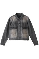 【メゾンスペシャル/MAISON SPECIAL】のMud Draw Ring Die Denim Jacket/マッドダイリングデニムジャケット 人気、トレンドファッション・服の通販 founy(ファニー) ファッション Fashion レディースファッション Fashion for Women アウター Coat / Outerwear Collection レディースジャケット・軽アウター Jackets デニムジャケット / カジュアルアウター Denim Jackets インナー Innerwear ヴィンテージ Vintage Style シンプル Simple, Minimal ジャケット Jacket, Outerwear スタイリッシュ Stylish, Fashionable セットアップ Set-Up, Coordinated Outfit デニム Denim, Jeans Material フィット Fit, Slim Fit フロント Front, Front Design ポケット Pocket, Pocket Detail ロング Long, Long-Length 冬 Winter / This Winter thumbnail GRY(グレー)|ID: prp329100004290058 ipo3291000000032966329