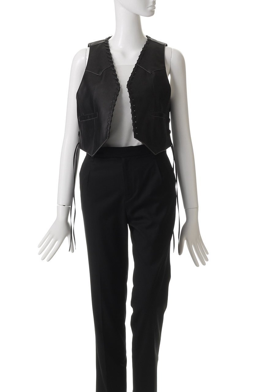 【メゾンスペシャル/MAISON SPECIAL】のLace Up Short Length Vegan Leather Vest/レースアップショートヴィーガンレザーベスト 人気、トレンドファッション・服の通販 founy(ファニー) 　ファッション　Fashion　レディースファッション　Fashion for Women　アウター　Coat / Outerwear Collection　レディースジャケット・軽アウター　Jackets　ヴィンテージ　Vintage Style　コンパクト　Compact, Small Size　シンプル　Simple, Minimal　ジャケット　Jacket, Outerwear　ベスト　Vest, Waistcoat　ロング　Long, Long-Length　other-2|ID: prp329100004290060 ipo3291000000032913089