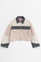 【メゾンスペシャル/MAISON SPECIAL】のAging Processing Color Block Oxford Jacket/エイジングカラーブロックオックスジャケット PNK(ピンク)|ID:prp329100004290061