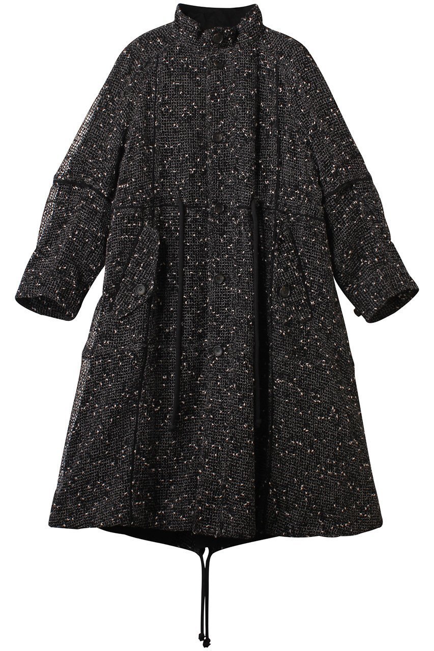 【メゾンスペシャル/MAISON SPECIAL】のMesh Long Length Mods Coat/メッシュロングモッズコート インテリア・キッズ・メンズ・レディースファッション・服の通販 founy(ファニー) 　ファッション　Fashion　レディースファッション　Fashion for Women　アウター　Coat / Outerwear Collection　コート・ロングコート・ピーコート　Long Coats, Peacoats & More　モッズコート・ミリタリー風アウター　Mods & Field Coats　インナー　Innerwear　シンプル　Simple, Minimal　スピンドル　Spindle, Drawcord　ネップ　Nepp, Slub Yarn　バランス　Balance, Style Balance　メッシュ　Mesh, Net Fabric　モッズコート　Mods Coat, Military Parka　ロング　Long, Long-Length　人気　Popular, Best Seller　春　Spring　BLK(ブラック)|ID: prp329100004290063 ipo3291000000035064383
