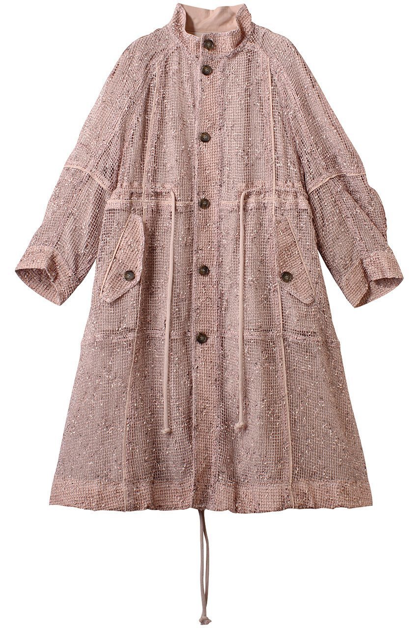 【メゾンスペシャル/MAISON SPECIAL】のMesh Long Length Mods Coat/メッシュロングモッズコート インテリア・キッズ・メンズ・レディースファッション・服の通販 founy(ファニー) 　ファッション　Fashion　レディースファッション　Fashion for Women　アウター　Coat / Outerwear Collection　コート・ロングコート・ピーコート　Long Coats, Peacoats & More　モッズコート・ミリタリー風アウター　Mods & Field Coats　インナー　Innerwear　シンプル　Simple, Minimal　スピンドル　Spindle, Drawcord　ネップ　Nepp, Slub Yarn　バランス　Balance, Style Balance　メッシュ　Mesh, Net Fabric　モッズコート　Mods Coat, Military Parka　ロング　Long, Long-Length　人気　Popular, Best Seller　春　Spring　PNK(ピンク)|ID: prp329100004290063 ipo3291000000035064385