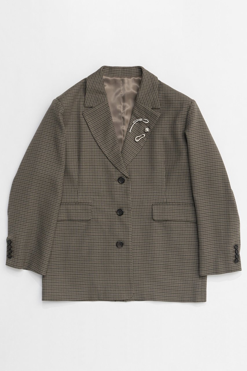 【メゾンスペシャル/MAISON SPECIAL】のBrooch Jacket/ブローチジャケット インテリア・キッズ・メンズ・レディースファッション・服の通販 founy(ファニー) 　ファッション　Fashion　レディースファッション　WOMEN　アウター　Coat Outerwear　ジャケット　Jackets　春　Spring　ジャケット　Jacket　ティアードスカート　Tiered Skirt　ブローチ　Brooch　レース　Race　A/W・秋冬　Aw・Autumn/Winter・Fw・Fall-Winter　S/S・春夏　Ss・Spring/Summer　おすすめ　Recommend　夏　Summer　エレガント 上品　Elegant　2025年　2025　MOC(モカ)|ID: prp329100004290064 ipo3291000000029770761