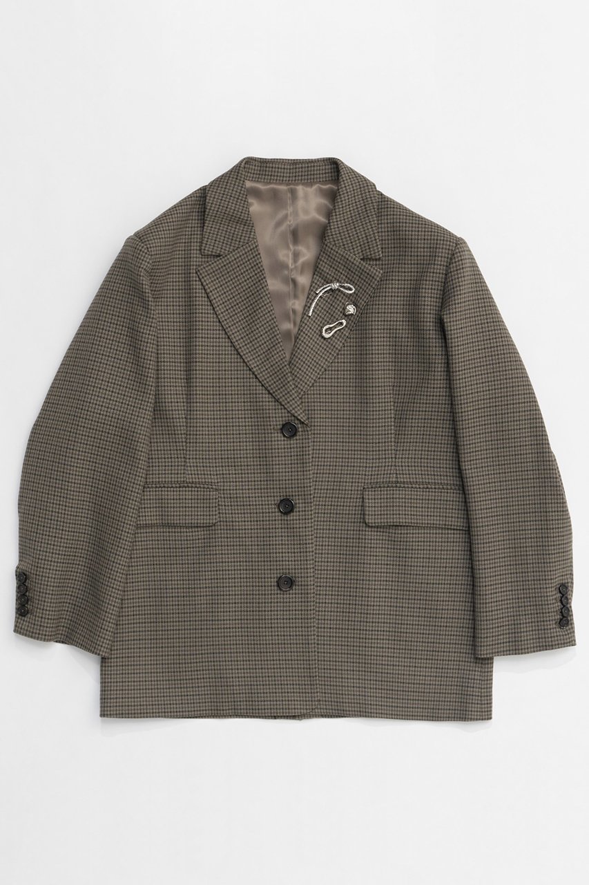 【メゾンスペシャル/MAISON SPECIAL】のBrooch Jacket/ブローチジャケット インテリア・キッズ・メンズ・レディースファッション・服の通販 founy(ファニー) 　ファッション　Fashion　レディースファッション　Fashion for Women　アウター　Coat / Outerwear Collection　レディースジャケット・軽アウター　Jackets　おすすめ　Recommended / Our Picks　ジャケット　Jacket, Outerwear　ティアードスカート　Tiered Skirt, Flounced Skirt　ブローチ　Brooch, Pin Brooch　レース　Lace, Lace Fabric　エレガント 上品　Elegant　春　Spring　MOC(モカ)|ID: prp329100004290064 ipo3291000000032914902