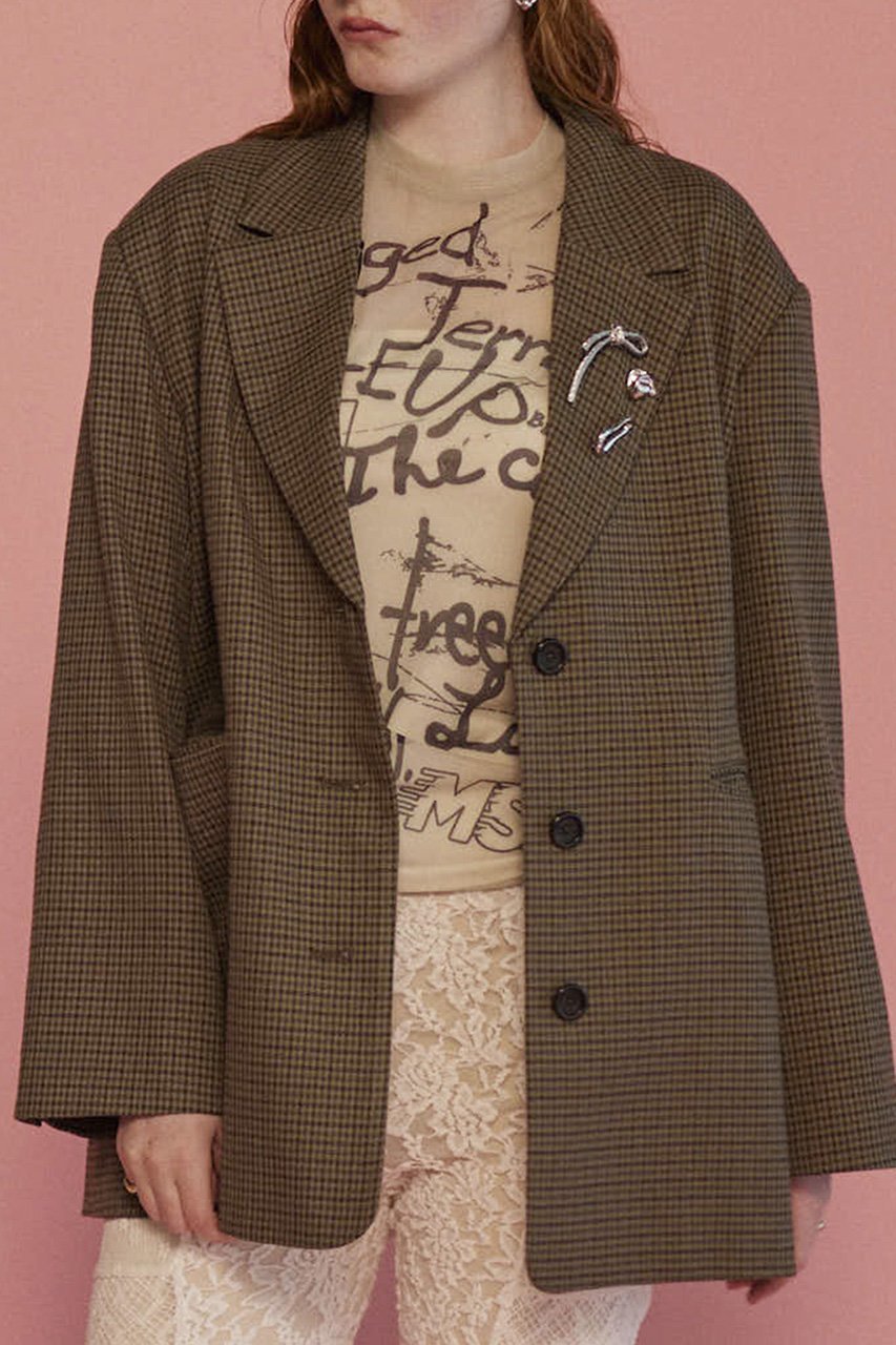 【メゾンスペシャル/MAISON SPECIAL】のBrooch Jacket/ブローチジャケット 人気、トレンドファッション・服の通販 founy(ファニー) 　ファッション　Fashion　レディースファッション　Fashion for Women　アウター　Coat / Outerwear Collection　レディースジャケット・軽アウター　Jackets　おすすめ　Recommended / Our Picks　ジャケット　Jacket, Outerwear　ティアードスカート　Tiered Skirt, Flounced Skirt　ブローチ　Brooch, Pin Brooch　レース　Lace, Lace Fabric　エレガント 上品　Elegant　春　Spring　other-5|ID: prp329100004290064 ipo3291000000032914939