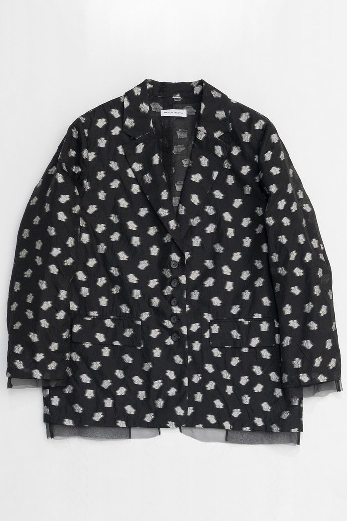 【メゾンスペシャル/MAISON SPECIAL】のFlower Pattern Sheer Jacket/フラワーシアージャケット インテリア・キッズ・メンズ・レディースファッション・服の通販 founy(ファニー) https://founy.com/ ファッション Fashion レディースファッション WOMEN アウター Coat Outerwear ジャケット Jackets オーガンジー Organdy 春 Spring コンパクト Compact シアー Sheer ジャケット Jacket セットアップ Set Up A/W・秋冬 Aw・Autumn/Winter・Fw・Fall-Winter S/S・春夏 Ss・Spring/Summer 夏 Summer 2025年 2025 |ID: prp329100004290066 ipo3291000000029770766