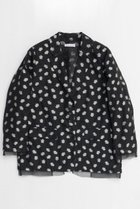 【メゾンスペシャル/MAISON SPECIAL】のFlower Pattern Sheer Jacket/フラワーシアージャケット BLK(ブラック)|ID:prp329100004290066