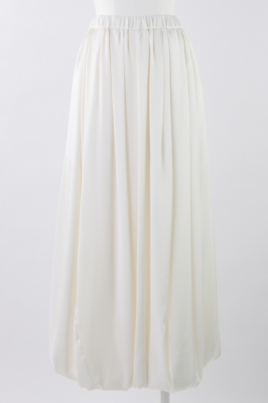 【エンフォルド/ENFOLD】のドレープサテン バルーンSK/スカート インテリア・キッズ・メンズ・レディースファッション・服の通販 founy(ファニー) 　ファッション　Fashion　レディースファッション　Fashion for Women　スカート　Skirts　ロングスカート　Long Skirts / Maxi & Midi Skirts　おすすめ　Recommended / Our Picks　エレガント 上品　Elegant　サテン　Satin, Glossy Fabric　ドレープ　Drape, Draping Fabric　バルーン　Balloon, Balloon Silhouette　ロング　Long, Long-Length　ホワイト|ID: prp329100004290070 ipo3291000000035693925