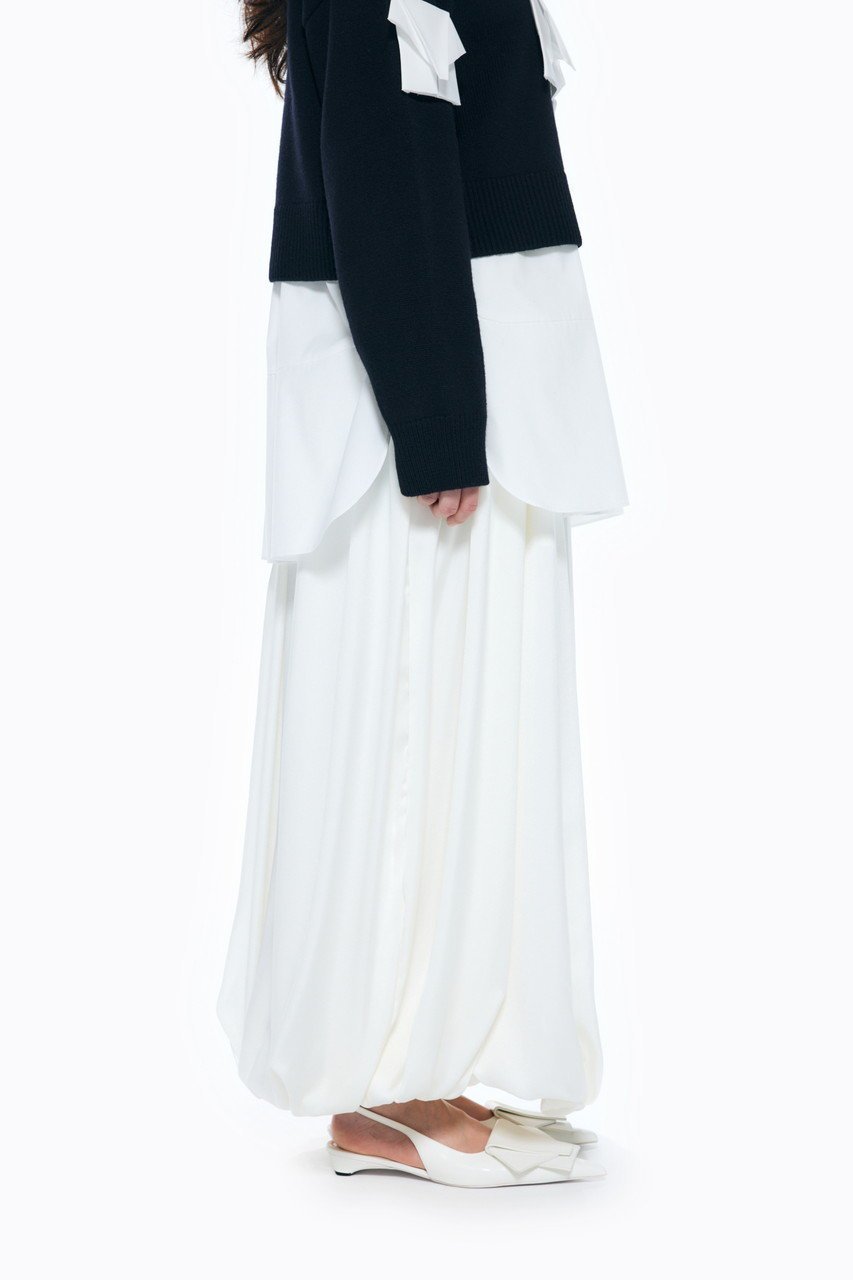 【エンフォルド/ENFOLD】のドレープサテン バルーンSK/スカート 人気、トレンドファッション・服の通販 founy(ファニー) 　ファッション　Fashion　レディースファッション　Fashion for Women　スカート　Skirts　ロングスカート　Long Skirts / Maxi & Midi Skirts　おすすめ　Recommended / Our Picks　エレガント 上品　Elegant　サテン　Satin, Glossy Fabric　ドレープ　Drape, Draping Fabric　バルーン　Balloon, Balloon Silhouette　ロング　Long, Long-Length　other-8|ID: prp329100004290070 ipo3291000000035859409