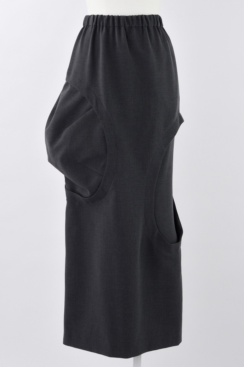 【エンフォルド/ENFOLD】のダブルクロス サークルSK/スカート インテリア・キッズ・メンズ・レディースファッション・服の通販 founy(ファニー) 　ファッション　Fashion　レディースファッション　Fashion for Women　スカート　Skirts　ロングスカート　Long Skirts / Maxi & Midi Skirts　おすすめ　Recommended / Our Picks　サークル　Circle, Round Design　シンプル　Simple, Minimal　セットアップ　Set-Up, Coordinated Outfit　ダブル　Double, Double-Breasted　モチーフ　Motif, Design Theme　ロング　Long, Long-Length　チャコールグレー|ID: prp329100004290073 ipo3291000000035693932