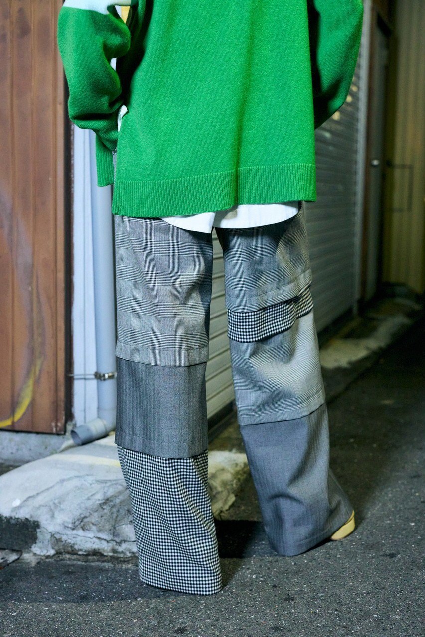 【エンフォルド/ENFOLD】のモノトーンチェック Mix ワイド PT/パンツ 人気、トレンドファッション・服の通販 founy(ファニー) 　ファッション　Fashion　レディースファッション　Fashion for Women　パンツ　Pants & Trousers　シンプル　Simple, Minimal　ストレート　Straight, Straight Cut　チェック　Check, Plaid, Tartan　ミックス　Mix, Mixed Style　モノトーン　Monotone, Black and White　ワイド　Wide, Wide Fit　other-8|ID: prp329100004290076 ipo3291000000035419506