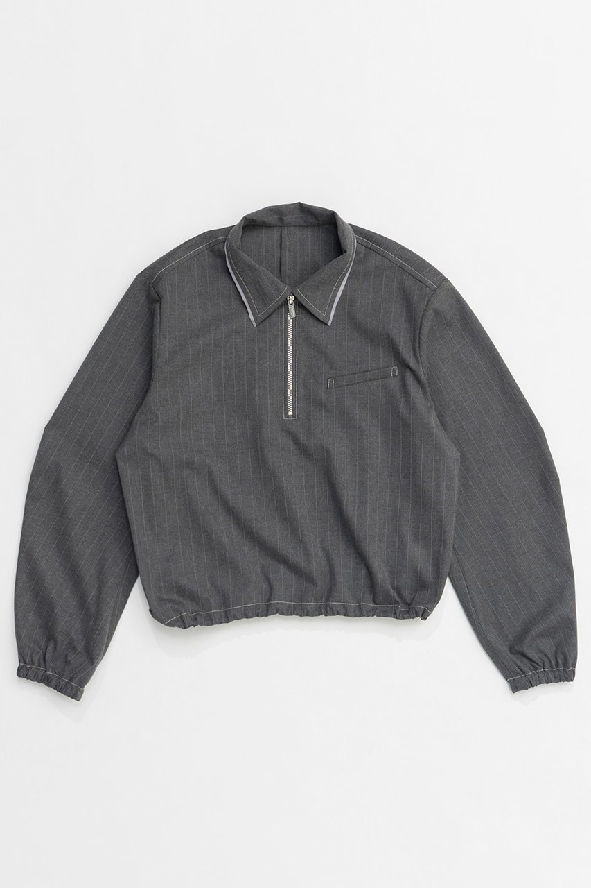 【メゾンスペシャル/MAISON SPECIAL】のHalf Zip Tops/ハーフジップトップス インテリア・キッズ・メンズ・レディースファッション・服の通販 founy(ファニー) 　ファッション　Fashion　レディースファッション　WOMEN　トップス・カットソー　Tops/Tshirt　シャツ/ブラウス　Shirts/Blouses　アウトドア　Outdoor　春　Spring　シンプル　Simple　スタイリッシュ　Stylish　ストライプ　Stripe　スポーティ　Sporty　スリーブ　Sleeve　セットアップ　Set Up　ロング　Long　ワーク　Work　A/W・秋冬　Aw・Autumn/Winter・Fw・Fall-Winter　S/S・春夏　Ss・Spring/Summer　夏　Summer　エレガント 上品　Elegant　2025年　2025　GRY(グレー)|ID: prp329100004290083 ipo3291000000029770912