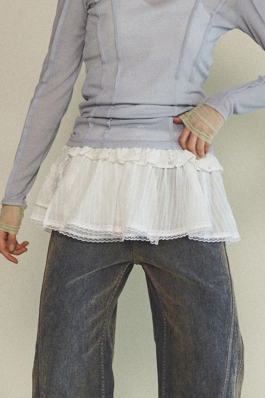 【メゾンスペシャル/MAISON SPECIAL】のMultiway Lace Ruffles Lap Belt/マルチウェイレースフリルラップベルト 人気、トレンドファッション・服の通販 founy(ファニー) 　ファッション　Fashion　レディースファッション　Fashion for Women　トップス・カットソー　Cut & Sew Tops　キャミソール&ノースリーブ　Camisoles & Sleeveless Tops　シャツ・ブラウス・オフィスカジュアル　Elegant Blouses & Button-Ups　ロングTシャツ・Tシャツ　Longline T-Shirts & Tees　カットソー・ベーシックTシャツ　Cut-and-Sewn Tops / Stretch Tees & Basics　ベルト&ウエストマーク　Belts & Waist Accessories　キャミソール　Camisole, Spaghetti Strap Top　タンク　Tank Top, Sleeveless Top　トレンド　Trend, Trending Now　フォーマル　Formal, Dressy　フリル　Frill, Ruffle　レース　Lace, Lace Fabric　other-7|ID: prp329100004290085 ipo3291000000032861430
