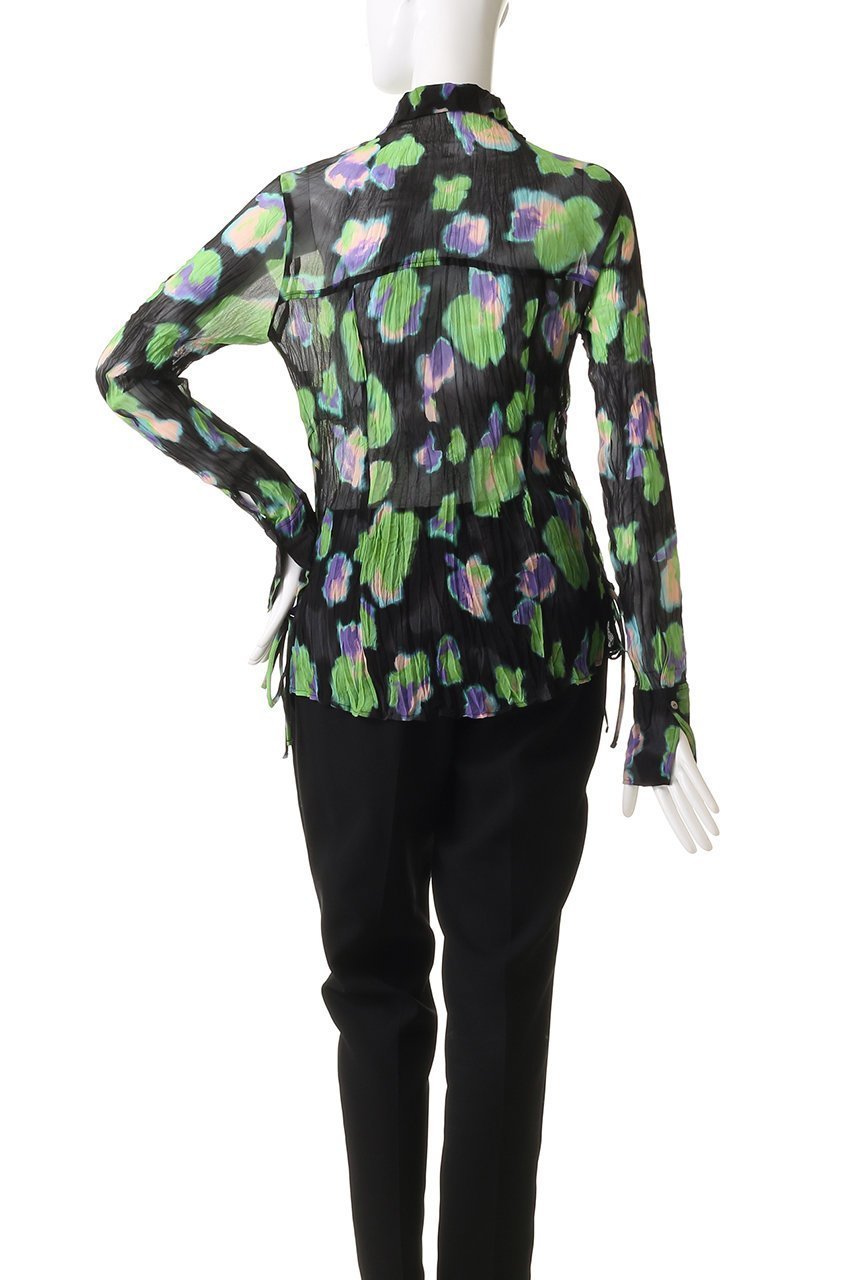 【メゾンスペシャル/MAISON SPECIAL】のFloral Pattern Pleated Shirt/フラワープリーツシャツ 人気、トレンドファッション・服の通販 founy(ファニー) 　ファッション　Fashion　レディースファッション　Fashion for Women　トップス・カットソー　Cut & Sew Tops　シャツ・ブラウス・オフィスカジュアル　Elegant Blouses & Button-Ups　インナー　Innerwear　シアー　Sheer, See-Through　スリーブ　Sleeve, Long Sleeve / Short Sleeve　セットアップ　Set-Up, Coordinated Outfit　フラワー　Flower, Floral　プリント　Print, Printed Pattern　プリーツ　Pleats, Pleated　モチーフ　Motif, Design Theme　レース　Lace, Lace Fabric　ロング　Long, Long-Length　夏　Summer　春　Spring　羽織　Haori, Light Jacket　other-4|ID: prp329100004290087 ipo3291000000035878856