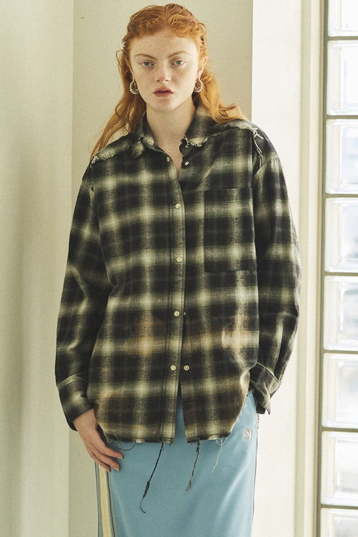 【メゾンスペシャル/MAISON SPECIAL】のBleach Processing Plaid Pattern Shirt/ブリーチチェックシャツ インテリア・キッズ・メンズ・レディースファッション・服の通販 founy(ファニー) https://founy.com/ ファッション Fashion レディースファッション WOMEN トップス・カットソー Tops/Tshirt シャツ/ブラウス Shirts/Blouses ヴィンテージ Vintage 春 Spring シンプル Simple ストーン Stone スリーブ Sleeve セットアップ Set Up チェック Check ドット Dot ブリーチ Bleach ルーズ Loose ロング Long A/W・秋冬 Aw・Autumn/Winter・Fw・Fall-Winter S/S・春夏 Ss・Spring/Summer 夏 Summer 2025年 2025 |ID: prp329100004290089 ipo3291000000029770932