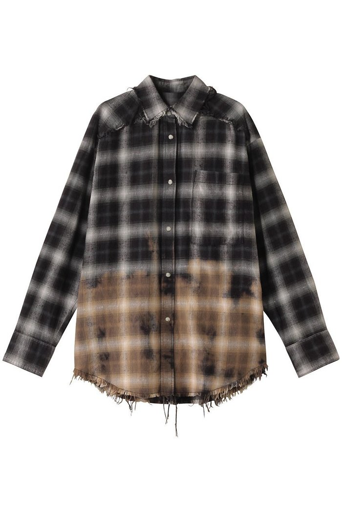【メゾンスペシャル/MAISON SPECIAL】のBleach Processing Plaid Pattern Shirt/ブリーチチェックシャツ インテリア・キッズ・メンズ・レディースファッション・服の通販 founy(ファニー) https://founy.com/ ファッション Fashion レディースファッション Fashion for Women トップス・カットソー Cut & Sew Tops シャツ・ブラウス・オフィスカジュアル Elegant Blouses & Button-Ups ヴィンテージ Vintage Style シンプル Simple, Minimal ストーン Stone, Gem-Like スリーブ Sleeve, Long Sleeve / Short Sleeve セットアップ Set-Up, Coordinated Outfit チェック Check, Plaid, Tartan ドット Polka Dot, Dot Pattern ブリーチ Bleach, Washed Finish ルーズ Loose, Oversized ロング Long, Long-Length |ID: prp329100004290089 ipo3291000000035822929