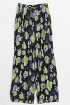 【メゾンスペシャル/MAISON SPECIAL】のFloral Pattern Pleated Easy Pants/フラワープリーツイージーパンツ BLK(ブラック)|ID:prp329100004290093