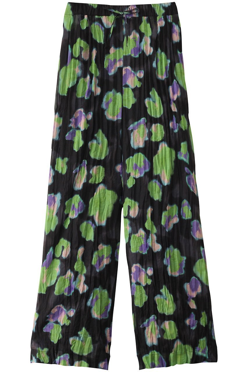 【メゾンスペシャル/MAISON SPECIAL】のFloral Pattern Pleated Easy Pants/フラワープリーツイージーパンツ インテリア・キッズ・メンズ・レディースファッション・服の通販 founy(ファニー) 　ファッション　Fashion　レディースファッション　Fashion for Women　パンツ　Pants & Trousers　インナー　Innerwear　春　Spring　シアー　Sheer, See-Through　セットアップ　Set-Up, Coordinated Outfit　プリント　Print, Printed Pattern　プリーツ　Pleats, Pleated　モチーフ　Motif, Design Theme　ワイド　Wide, Wide Fit　夏　Summer　BLK(ブラック)|ID: prp329100004290093 ipo3291000000032933342