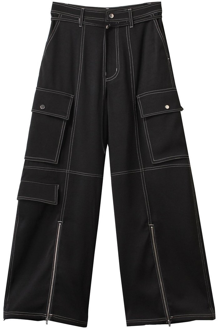 【メゾンスペシャル/MAISON SPECIAL】のZip Design Satin Cargo Pants/ジップサテンカーゴパンツ インテリア・キッズ・メンズ・レディースファッション・服の通販 founy(ファニー) https://founy.com/ ファッション Fashion レディースファッション Fashion for Women パンツ Pants & Trousers 春 Spring カーゴパンツ Cargo Pants, Utility Pants サテン Satin, Glossy Fabric ジップ Zip, Zipper スリット Slit, Slit Detail ドレープ Drape, Draping Fabric フロント Front, Front Design 夏 Summer エレガント 上品 Elegant |ID: prp329100004290094 ipo3291000000035068689
