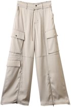 【メゾンスペシャル/MAISON SPECIAL】のZip Design Satin Cargo Pants/ジップサテンカーゴパンツ IVR(アイボリー)|ID: prp329100004290094 ipo3291000000035068693