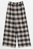 【メゾンスペシャル/MAISON SPECIAL】のPlaid Pattern Easy Pants/チェックイージーパンツ BLK(ブラック)|ID:prp329100004290095