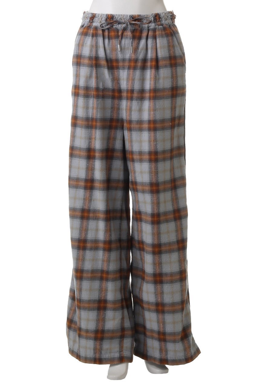 【メゾンスペシャル/MAISON SPECIAL】のPlaid Pattern Easy Pants/チェックイージーパンツ 人気、トレンドファッション・服の通販 founy(ファニー) 　ファッション　Fashion　レディースファッション　Fashion for Women　パンツ　Pants & Trousers　シンプル　Simple, Minimal　セットアップ　Set-Up, Coordinated Outfit　チェック　Check, Plaid, Tartan　パイピング　Piping, Trim Design　フリンジ　Fringe, Tassel　ブリーチ　Bleach, Washed Finish　ルーズ　Loose, Oversized　other-2|ID: prp329100004290095 ipo3291000000035419292