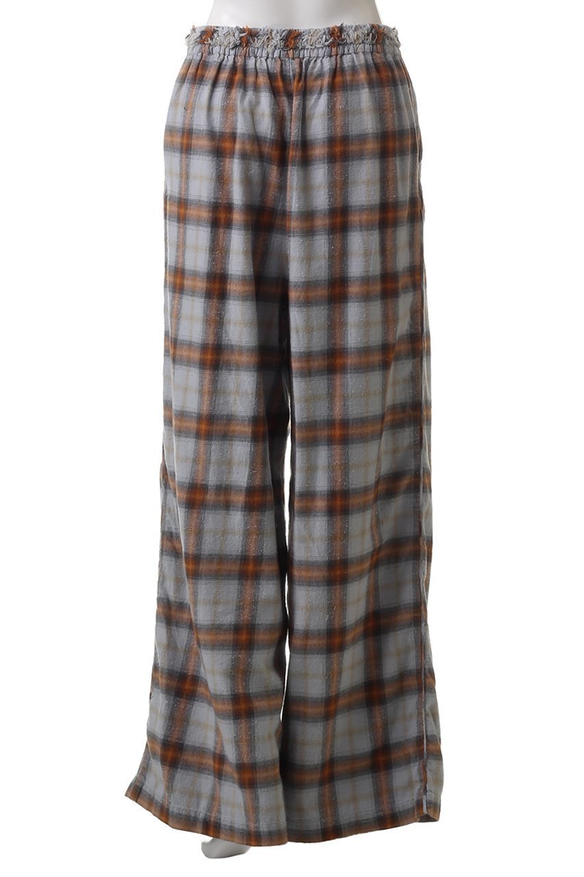 【メゾンスペシャル/MAISON SPECIAL】のPlaid Pattern Easy Pants/チェックイージーパンツ 人気、トレンドファッション・服の通販 founy(ファニー) 　ファッション　Fashion　レディースファッション　Fashion for Women　パンツ　Pants & Trousers　シンプル　Simple, Minimal　セットアップ　Set-Up, Coordinated Outfit　チェック　Check, Plaid, Tartan　パイピング　Piping, Trim Design　フリンジ　Fringe, Tassel　ブリーチ　Bleach, Washed Finish　ルーズ　Loose, Oversized　other-4|ID: prp329100004290095 ipo3291000000035769772