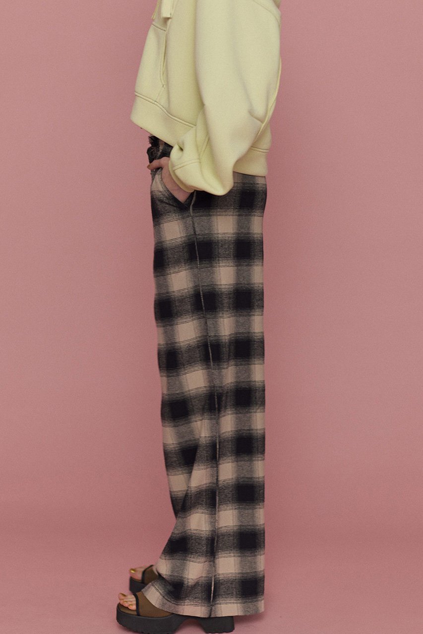 【メゾンスペシャル/MAISON SPECIAL】のPlaid Pattern Easy Pants/チェックイージーパンツ 人気、トレンドファッション・服の通販 founy(ファニー) 　ファッション　Fashion　レディースファッション　Fashion for Women　パンツ　Pants & Trousers　シンプル　Simple, Minimal　セットアップ　Set-Up, Coordinated Outfit　チェック　Check, Plaid, Tartan　パイピング　Piping, Trim Design　フリンジ　Fringe, Tassel　ブリーチ　Bleach, Washed Finish　ルーズ　Loose, Oversized　other-8|ID: prp329100004290095 ipo3291000000035769777