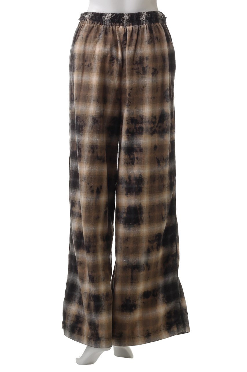 【メゾンスペシャル/MAISON SPECIAL】のBleach Plaid Pattern Easy Pants/ブリーチチェックイージーパンツ 人気、トレンドファッション・服の通販 founy(ファニー) 　ファッション　Fashion　レディースファッション　Fashion for Women　パンツ　Pants & Trousers　シンプル　Simple, Minimal　セットアップ　Set-Up, Coordinated Outfit　チェック　Check, Plaid, Tartan　パイピング　Piping, Trim Design　フリンジ　Fringe, Tassel　ブリーチ　Bleach, Washed Finish　ルーズ　Loose, Oversized　other-4|ID: prp329100004290096 ipo3291000000032929147